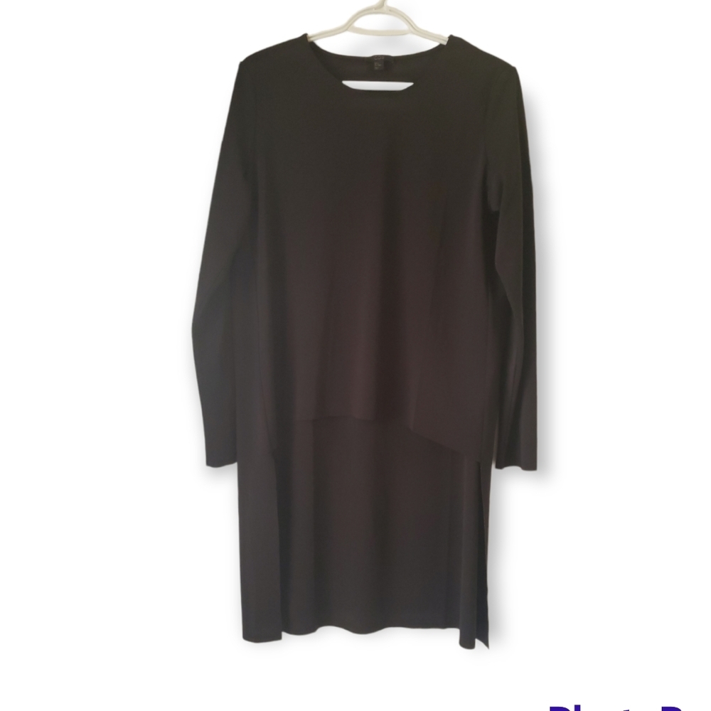 COS High-Low Black Tunic Top
